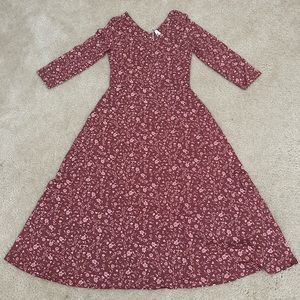 Pact Women’s Floral Fit & Flare Midi Party Dress